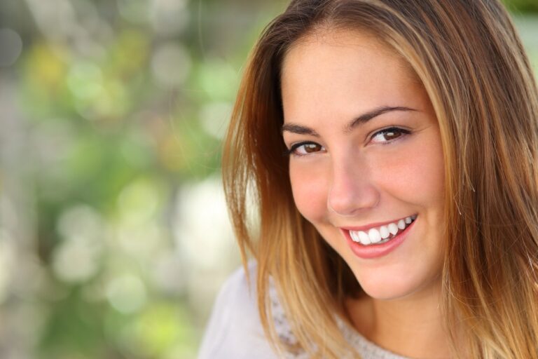 Beautiful Woman With Radiant Smile