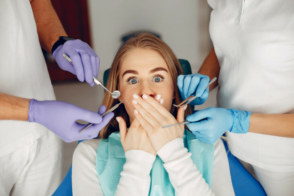 Young Girl Experiencing Dental Anxiety